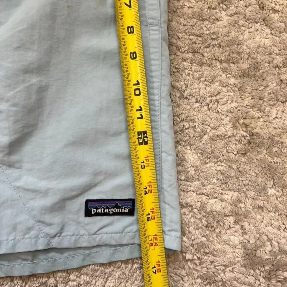 Patagonia Inner Mesh Liner Light Blue Hiking Baggie Shorts Mens Size XL